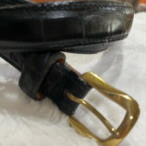 Joanne and David Black calfskins belt 3/4  sz L